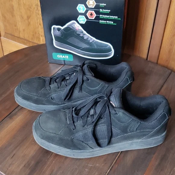 Brahma GRATE Suede Leather Steel Toe Shoes, Sz 8 - Picture 5 of 11